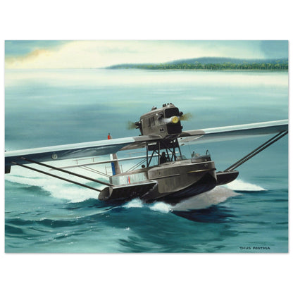 Thijs Postma - Poster - Dornier Do J Wal MLD Poster Only TP Aviation Art 60x80 cm / 24x32″ 