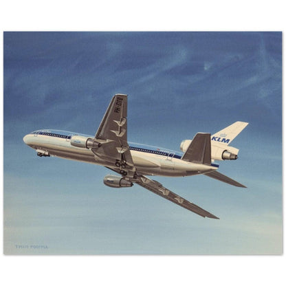 Thijs Postma - Poster - Douglas DC-10 PH-DTB In 1974 Poster Only TP Aviation Art 