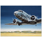Thijs Postma - Poster - Douglas DC-2 Uiver Over Desert Poster Only TP Aviation Art 45x60 cm / 18x24″ 