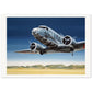 Thijs Postma - Poster - Douglas DC-2 Uiver Over Desert Poster Only TP Aviation Art 70x100 cm / 28x40″ 
