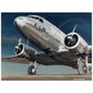 Thijs Postma - Poster - Douglas DC-3 Dakota KLM Ibis Parked Poster Only TP Aviation Art 60x80 cm / 24x32″ 