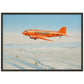 Thijs Postma - Poster - Douglas DC-3 KLM PH-ASP Flying Above The Snow - Metal Frame Poster - Metal Frame TP Aviation Art 50x70 cm / 20x28″ Black 