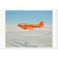 Thijs Postma - Poster - Douglas DC-3 KLM PH-ASP Flying Above The Snow Poster Only TP Aviation Art 70x100 cm / 28x40″ 
