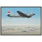 Thijs Postma - Poster - Douglas DC-3 KLM PH-TCZ Low Pass - Metal Frame Poster - Metal Frame TP Aviation Art 70x100 cm / 28x40″ Black 
