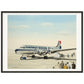 Thijs Postma - Poster - Douglas DC-4 Skymaster KLM PH-TLK Boarding - Metal Frame Poster - Metal Frame TP Aviation Art 60x80 cm / 24x32″ Black 