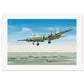 Thijs Postma - Poster - Douglas DC-4 Skymaster Landing Schiphol Poster Only TP Aviation Art 70x100 cm / 28x40″ 