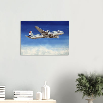 Thijs Postma - Poster - Douglas DC-6 KLM PH-TDI Poster Only TP Aviation Art 