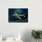 Thijs Postma - Poster - Douglas DC-7C KLM At Night Poster Only TP Aviation Art 