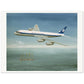 Thijs Postma - Poster - Douglas DC-8 PH-DCS Above Sailing Ship Poster Only TP Aviation Art 75x100 cm / 30x40″ 