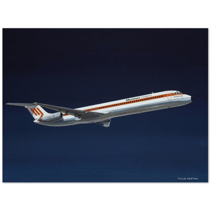 Thijs Postma - Poster - Douglas DC-9 MD-82 Martinair Poster Only TP Aviation Art 45x60 cm / 18x24″ 