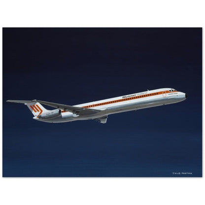 Thijs Postma - Poster - Douglas DC-9 MD-82 Martinair Poster Only TP Aviation Art 60x80 cm / 24x32″ 