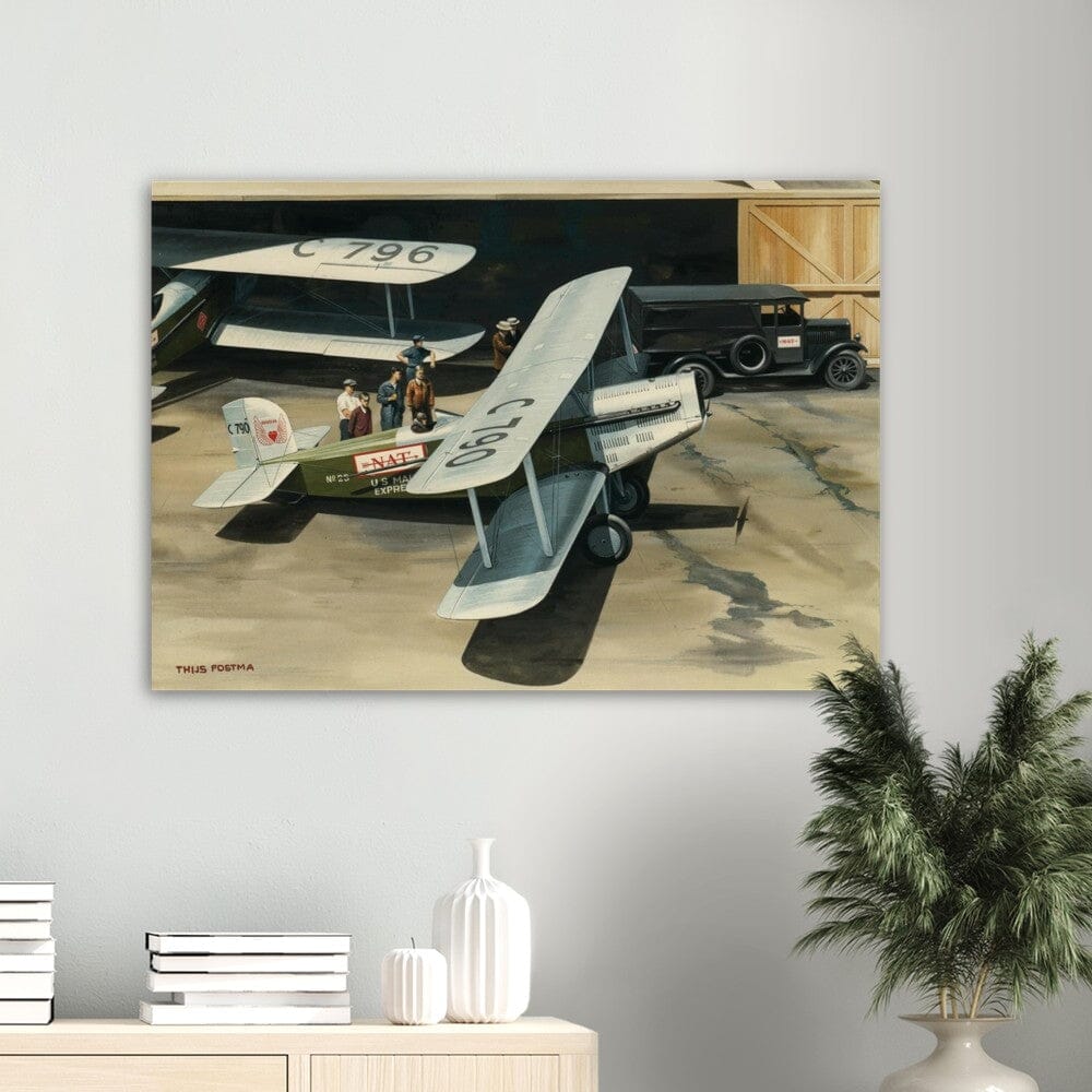 Thijs Postma - Poster - Douglas M-4 Discussing The Mail Plane Poster Only TP Aviation Art 