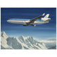 Thijs Postma - Poster - Douglas MD-11 Flying Over Snowy Mountains Poster Only TP Aviation Art 45x60 cm / 18x24″ 