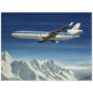 Thijs Postma - Poster - Douglas MD-11 Flying Over Snowy Mountains Poster Only TP Aviation Art 60x80 cm / 24x32″ 