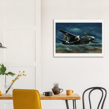 Thijs Postma - Poster - Douglas P-70 Intruder Poster Only TP Aviation Art 