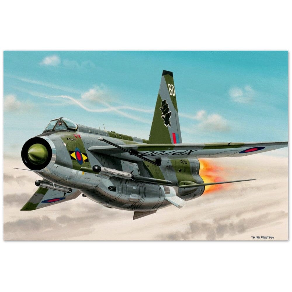 Thijs Postma - Poster - English Electric Lightning F6 At Full Speed Poster Only TP Aviation Art 40x60 cm / 16x24″ 
