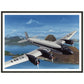 Thijs Postma - Poster - Focke-Wulf Fw 200 Condor 'Abaitara' Rio de Janeiro - Metal Frame Poster - Metal Frame TP Aviation Art 60x80 cm / 24x32″ Black 