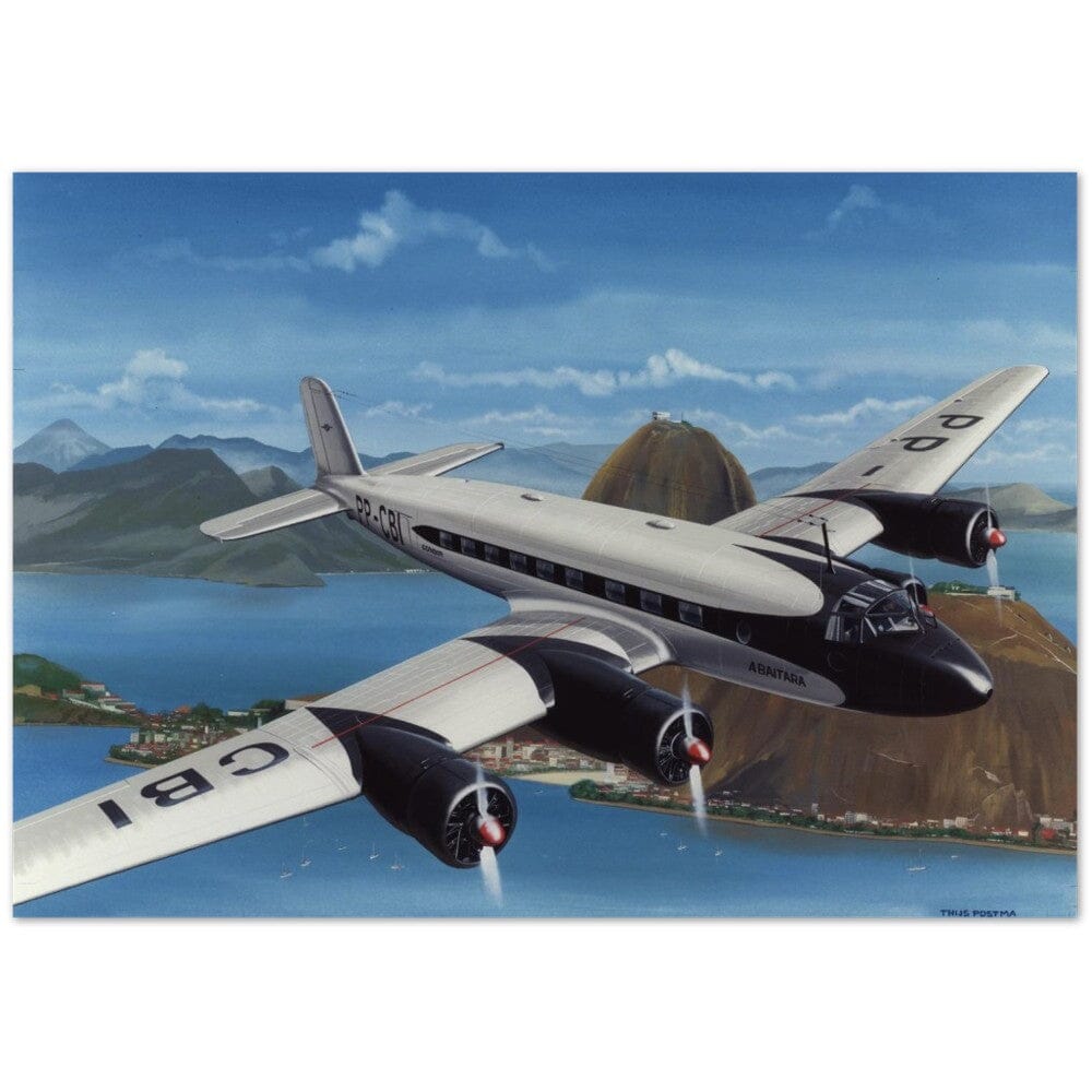 Thijs Postma - Poster - Focke Wulf Fw 200 Condor 'Abaitara' Rio de Janeiro Poster Only TP Aviation Art 70x100 cm / 28x40″ 