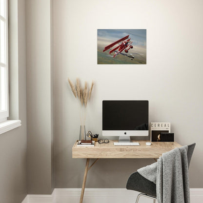 Thijs Postma - Poster - Fokker Dr.I With RAF S.E.5 Poster Only TP Aviation Art 