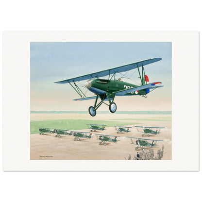 Thijs Postma - Poster - Fokker D.XVII Lined Up Poster Only TP Aviation Art 50x70 cm / 20x28″ 