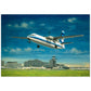 Thijs Postma - Poster - Fokker F-27 Friendship Taking Off From Schiphol Poster Only TP Aviation Art 70x100 cm / 28x40″ 