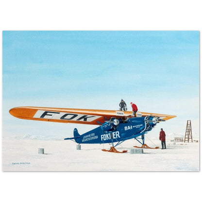 Thijs Postma - Poster - Fokker F.VIIa-3m Byrd Arctic Expedition Poster Only TP Aviation Art 50x70 cm / 20x28″ 