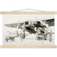 Thijs Postma - Poster - Fokker F.VIII H-NAFD Drawing - Hanger Poster - Hanger TP Aviation Art 28x43 cm / XL (11x17″) natural wood 