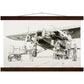 Thijs Postma - Poster - Fokker F.VIII H-NAFD Drawing - Hanger Poster - Hanger TP Aviation Art 30x45 cm / 12x18″ dark wood 