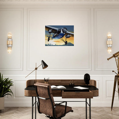 Thijs Postma - Poster - Fokker F.XVIII Pelikaan Flying To Batavia Poster Only TP Aviation Art 