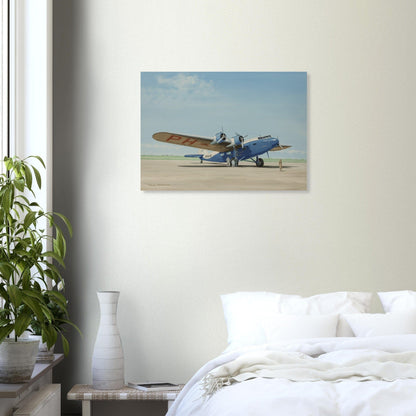 Thijs Postma - Poster - Fokker F.XXXVI Ground Sleeping Plane Poster Only TP Aviation Art 