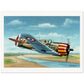 Thijs Postma - Poster - French Curtiss P-36 Over Senegal Poster Only TP Aviation Art 45x60 cm / 18x24″ 