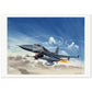Thijs Postma - Poster - General Dynamics F-16C USAF Speeding Poster Only TP Aviation Art 70x100 cm / 28x40″ 