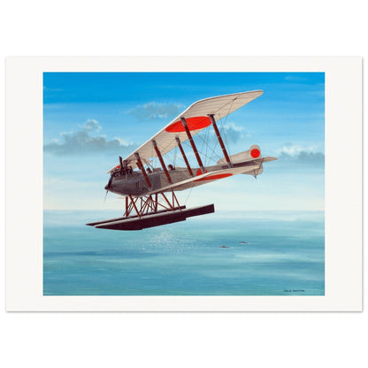 Thijs Postma - Poster - German Floatplane Friedrichshafen FF.33 Poster Only TP Aviation Art 50x70 cm / 20x28″ 