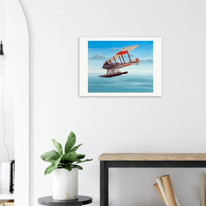 Thijs Postma - Poster - German Floatplane Friedrichshafen FF.33 Poster Only TP Aviation Art 