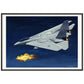 Thijs Postma - Poster - Grumman F-14 Tomcat Shooting Down A MiG-23 - Metal Frame Poster - Metal Frame TP Aviation Art 70x100 cm / 28x40″ Black 