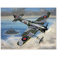 Thijs Postma - Poster - Hawker Tempest JF-E Downing A German Fighter Poster Only TP Aviation Art 60x80 cm / 24x32″ 