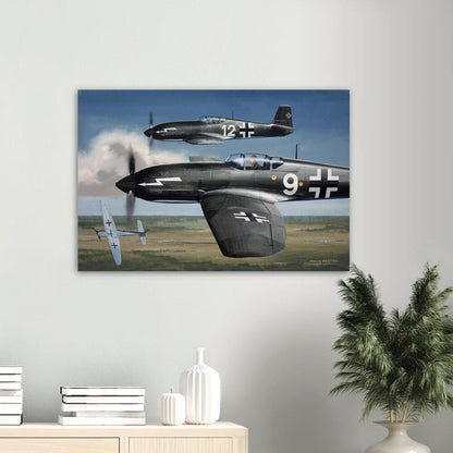 Thijs Postma - Poster - Heinkel He 100 Close Up In Action Poster Only TP Aviation Art 