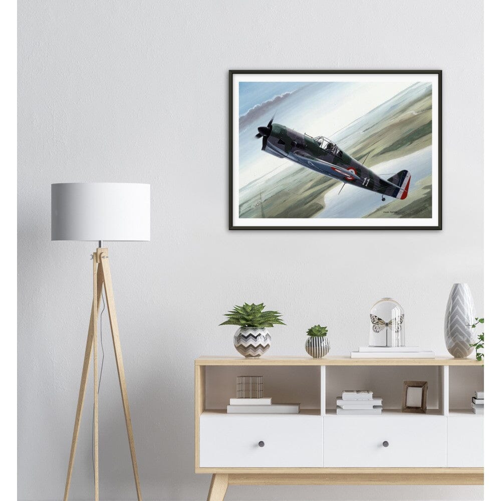 Thijs Postma - Poster - Koolhoven FK.58 - Metal Frame Poster - Metal Frame TP Aviation Art 