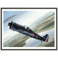 Thijs Postma - Poster - Koolhoven FK.58 - Metal Frame Poster - Metal Frame TP Aviation Art 60x80 cm / 24x32″ Black 