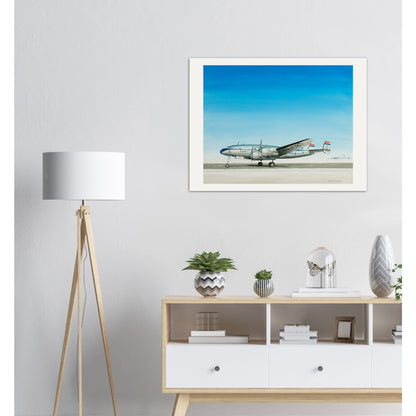 Thijs Postma - Poster - Lockheed Constellation PH-TET Parked Poster Only TP Aviation Art 