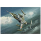 Thijs Postma - Poster - Lockheed F-104G D-8289 Of The KLu Going Ballistic Poster Only TP Aviation Art 40x60 cm / 16x24″ 