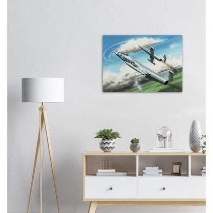 Thijs Postma - Poster - Lockheed F-104G Starfighters D-6655 And D-8058 Poster Only TP Aviation Art 