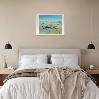 Thijs Postma - Poster - Lockheed L-049 Constellation Curaçao KLM Schiphol Poster Only TP Aviation Art 