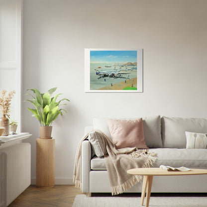 Thijs Postma - Poster - Lockheed L-049 Constellation Curaçao KLM Schiphol Poster Only TP Aviation Art 