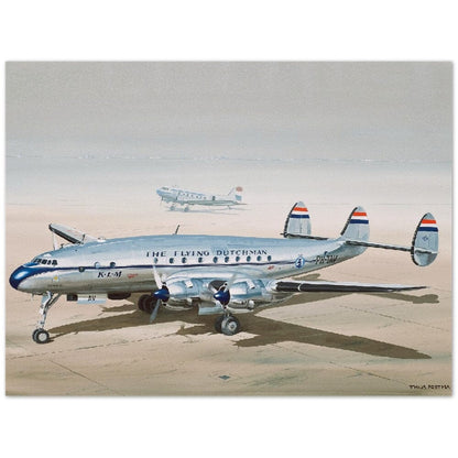 Thijs Postma - Poster - Lockheed L-049 PH-TAV Ground Poster Only TP Aviation Art 45x60 cm / 18x24″ 