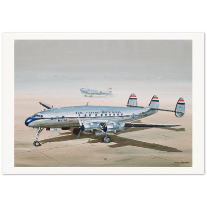 Thijs Postma - Poster - Lockheed L-049 PH-TAV Ground Poster Only TP Aviation Art 70x100 cm / 28x40″ 