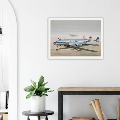 Thijs Postma - Poster - Lockheed L-049 PH-TAV Ground Poster Only TP Aviation Art 