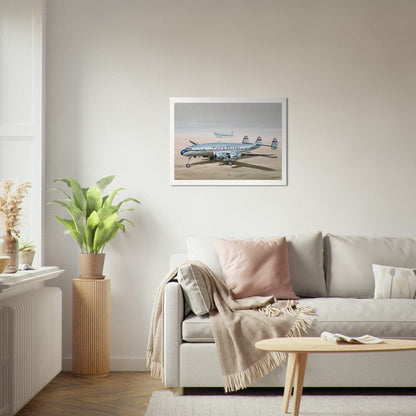 Thijs Postma - Poster - Lockheed L-049 PH-TAV Ground Poster Only TP Aviation Art 