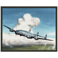 Thijs Postma - Poster - Lockheed L-049 PH-TAV Venlo Flying - Metal Frame Poster - Metal Frame TP Aviation Art 40x50 cm / 16x20″ Black 