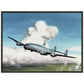 Thijs Postma - Poster - Lockheed L-049 PH-TAV Venlo Flying - Metal Frame Poster - Metal Frame TP Aviation Art 60x80 cm / 24x32″ Black 